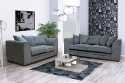 Casper Fabric 3&2 Seater Sofa Set Grey - thumbnail 1
