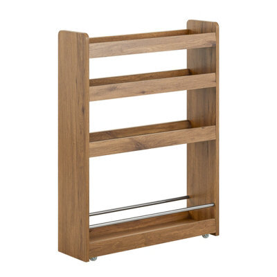Sobuy Nsr01-Pf,serving Trolley 4 Tier Slide Out Shelf Mobile Storage Rack,w60Xd18Xh81 - image 1