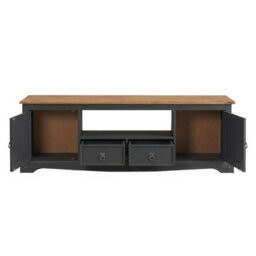 Mercers Furniture Corona Charcoal Large Widescreen Tv Unit - thumbnail 4