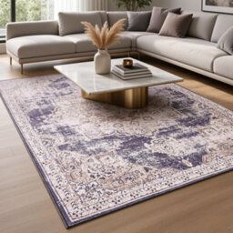 Washable Non Slip Vintage Rug For Living Room Bedroom Kitchen Soft Short Pile Oriental Area Rug 120X170Cm - thumbnail 2