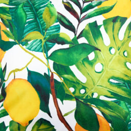 Icon Indoor And Outdoor Lemon Leaf Print Waterproof Filled Cushion Yellow - thumbnail 6
