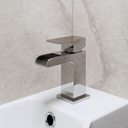 Affine 550mm Bathroom Vanity Unit & Basin Sink Floorstanding Gloss White Tap And Waste - thumbnail 5