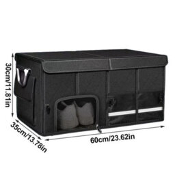 Heavy Duty Collapsible Car Boot Storage Organiser With Mat - thumbnail 2