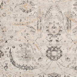 Livabliss Indigo-Vintage Off-White Beige Grey Traditional Floral Boho Living Dining Bedroom Rug 130 X 170 Cm Easy Care, Non Shedding - thumbnail 7