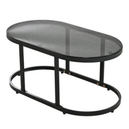 Matteo Modular Garden Lounge Set - Grey Iron Patio Sofa & Coffee Table - thumbnail 8