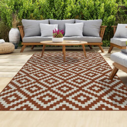 Homeart Outdoor Rugs Easy Cleaning Area Rugs For Balcony,garden,picnic,uv Weather Resistant Terra Cream, 140 X 200 Cm