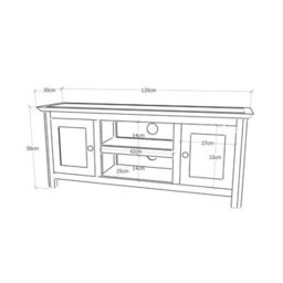 Cabinet Bits Argenta Light Grey 2 Door Tv Cabinet Chrome Knob - thumbnail 9