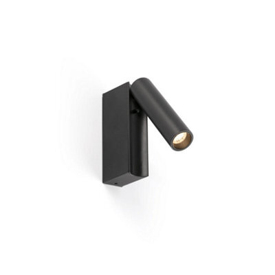 Luminosa Lighting Luminosa Cronos Reading Wall Light Matt Black 2700K - image 1