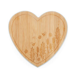 Cooksmart Homestead Bamboo Heart Shaped Board