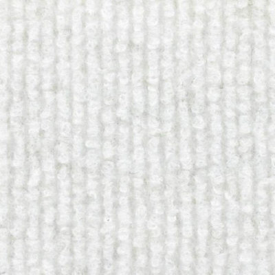 Komscape White Cord Carpet With Film Covering 4M X 4M (16M2)