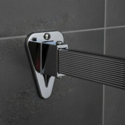 12X Spare Track Hooks Ecospa Bendy Shower Track 300Cm Chrome Curtain Rail - thumbnail 3