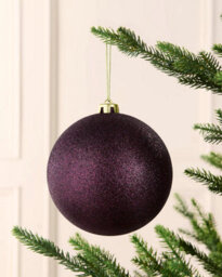 Werchristmas Purple Extra Large Shatterproof Bauble Glitter 15 Cm - thumbnail 2