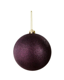 Werchristmas Purple Extra Large Shatterproof Bauble Glitter 15 Cm - thumbnail 1