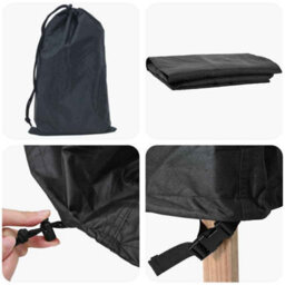 Walplus Outdoor Furniture Cover Black 172 X 113 X 73 Cm 210D - thumbnail 8