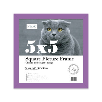 5X5 Purple Picture Frame (12.7 X 12.7Cm) Poster, Photo, Artwork, Gallery Wall Or Print - image 1