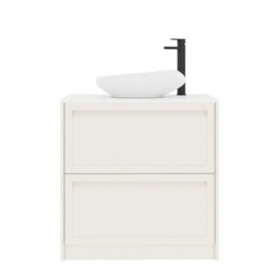 Royal Bathrooms Royal Bathroom Elmore 800mm Classic White Freestanding Bathroom Vanity Unit 2 Drawer Plain White Worktop With Nova Basin - thumbnail 7