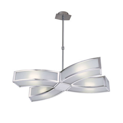 Luminosa Lighting Luminosa Duna Gu10 Pendant 4 Light L1/sgu10, Polished Chrome - image 1