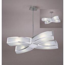 Luminosa Lighting Luminosa Duna Gu10 Pendant 4 Light L1/sgu10, Polished Chrome - thumbnail 2