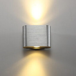 Ultra Beam Lighting Ultrabeam Brushed Aluminium Up And Down Indoor Led Wall Light 2 Watt Led 140 Lumens - thumbnail 1