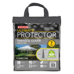 Bosmere Ultimate Zipped Parasol Cover Charcoal 190Cm
