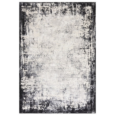 Grey Luxurious Modern Easy To Clean Abstract Rug For Living Room, Bedroom - 200Cm X 290Cm - image 1