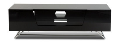 Alphason Chromium Tv-Stand With 1 Flap Black, 1200mm - image 1