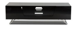 Alphason Dorel Home Chromium Tv-Stand With 1 Flap Black, 1200mm