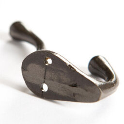 Hammer and Tongs Hammer & Tongs Narrow Hat & Coat Hook - W25mm X H80mm - Raw - thumbnail 3