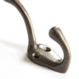 Hammer and Tongs Hammer & Tongs Narrow Hat & Coat Hook - W25mm X H80mm - Raw - thumbnail 2