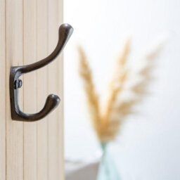 Hammer and Tongs Hammer & Tongs Narrow Hat & Coat Hook - W25mm X H80mm - Raw - thumbnail 5