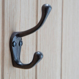 Hammer and Tongs Hammer & Tongs Narrow Hat & Coat Hook - W25mm X H80mm - Raw - thumbnail 6