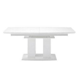 Furniture in Fashion Genisimo Large High Gloss Extending Dining Table In White - thumbnail 9