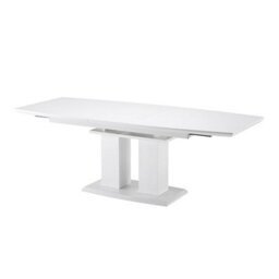 Furniture in Fashion Genisimo Large High Gloss Extending Dining Table In White - thumbnail 5