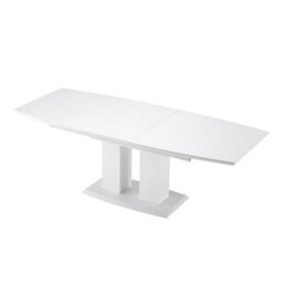 Furniture in Fashion Genisimo Large High Gloss Extending Dining Table In White - thumbnail 6