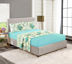 Kampala Hill Olivia Brushed Cotton Flannelette Floral Sheet Set - thumbnail 2