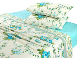 Kampala Hill Olivia Brushed Cotton Flannelette Floral Sheet Set - thumbnail 4