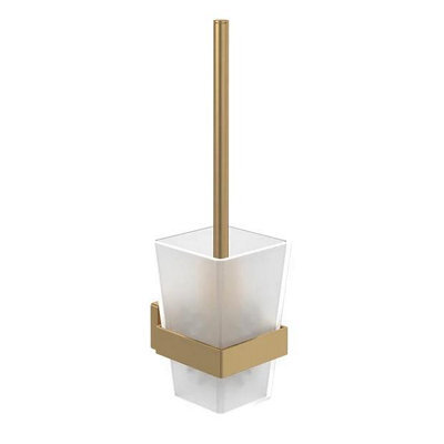 Villeroy & Boch Elements Striking Toilet Brush Set Brushed Gold - image 1