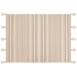 Beliani Blanket Yarseli Cotton 130 X 170 Cm Beige - thumbnail 5