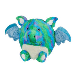 Warmies Luxury Long Pile Faux Fur Supersized Cushion, Rainbow Dragon - thumbnail 1