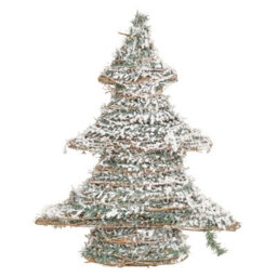 Urbn-Living Urbnliving 40Cm Pre Lit Artificial Christmas Tree Green & White Xmas Light Up Led Festive Decor - thumbnail 4