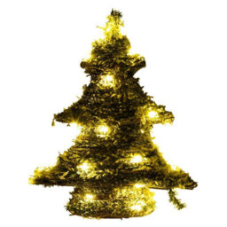 Urbn-Living Urbnliving 40Cm Pre Lit Artificial Christmas Tree Green & White Xmas Light Up Led Festive Decor - thumbnail 3