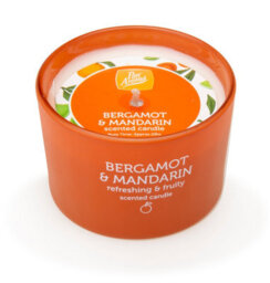 Pack Of 3 Pan Aroma Bergamot & Mandarin Scented Coloured Jar Candles 85G - thumbnail 2