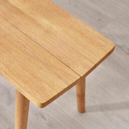 Furniturebox Uk Lynton Solid Wood Oak Effect Large Dining Bench - thumbnail 5