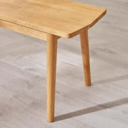 Furniturebox Uk Lynton Solid Wood Oak Effect Large Dining Bench - thumbnail 6
