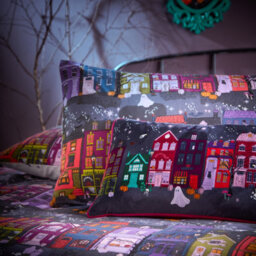 Furn. Creepy Town Reversible Duvet Set, Single, Multicolour - thumbnail 3