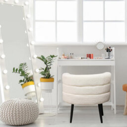 Alivio White Sherpa Sofa Chair, Modern Accent Armchair For Living Room, Bedroom, Dining Room & Makeup Vanity, Soft Cushioned Chair - thumbnail 7