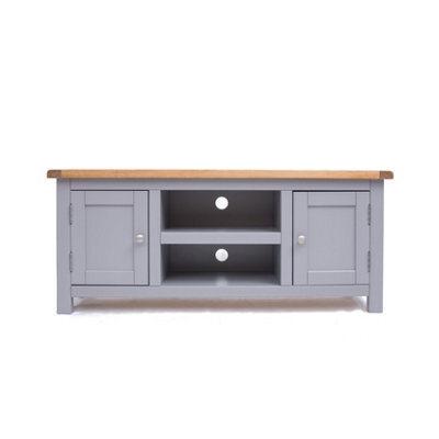 Cabinet Bits Mirano Grey 2 Door Tv Cabinet Chrome Knob - image 1