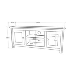 Cabinet Bits Mirano Grey 2 Door Tv Cabinet Chrome Knob - thumbnail 9