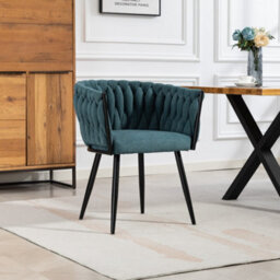 Unknown Aneta Teal Dining Chairs- Set Of 2 - thumbnail 2