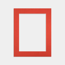 Ak Frames 9X7 Poppy Red Picture Mounts To Fit 6X4 Aperture Size - Mount Board Only (No Frame Included) - thumbnail 1